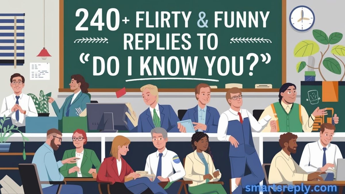 240+ Flirty & Funny Replies to “Do I Know You”