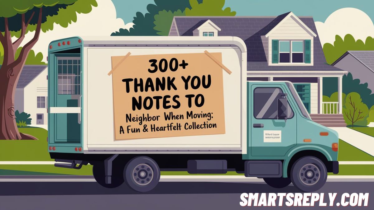 300+ Thank You Notes to Neighbor When Moving: A Fun & Heartfelt Collection