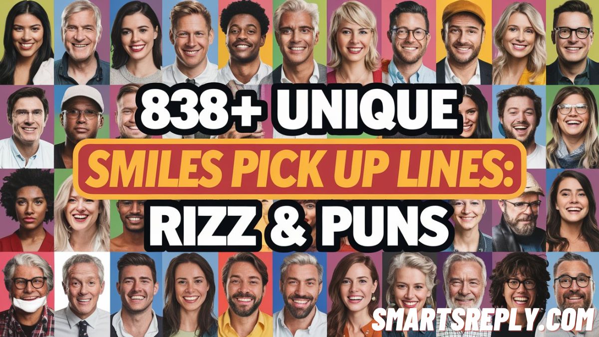 838+ Unique Smiles Pick Up Lines: Rizz & Puns
